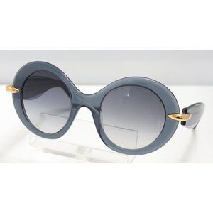 New Women's Pomellato Round Gray Sunglasses